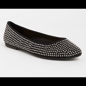 Torrid Embellished Black Flats 10.5